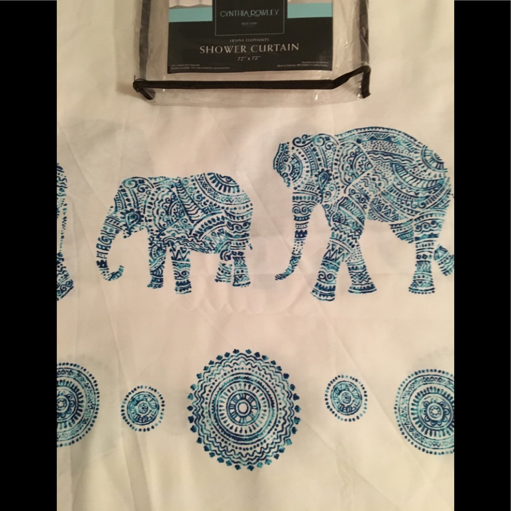 SALE NEW CYNTHIA ROWLEY HENNA SHOWER CURTAIN